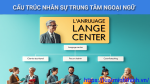 Cấu trúc nhân sự trung tâm ngoại ngữ: Giám đốc, giáo viên và các bộ phận chuyên môn