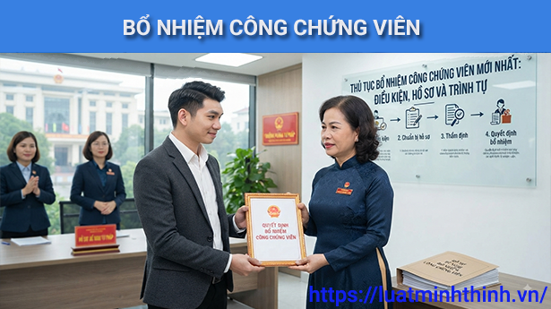 Thủ tục bổ nhiệm công chứng viên mới nhất: Điều kiện, hồ sơ và trình tự