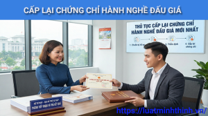 Thủ tục cấp lại Chứng chỉ hành nghề đấu giá mới nhất