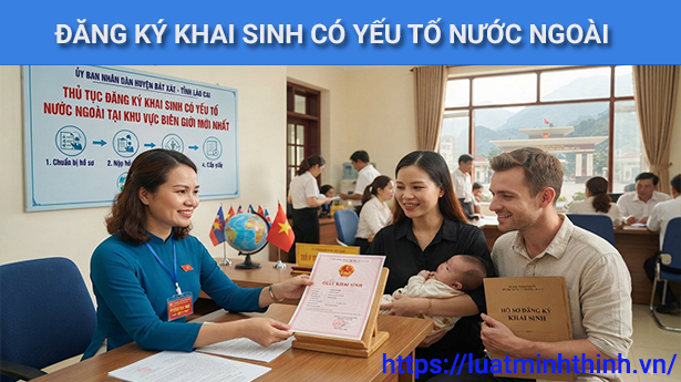 Thủ tục đăng ký khai sinh có yếu tố nước ngoài tại khu vực biên giới mới nhất